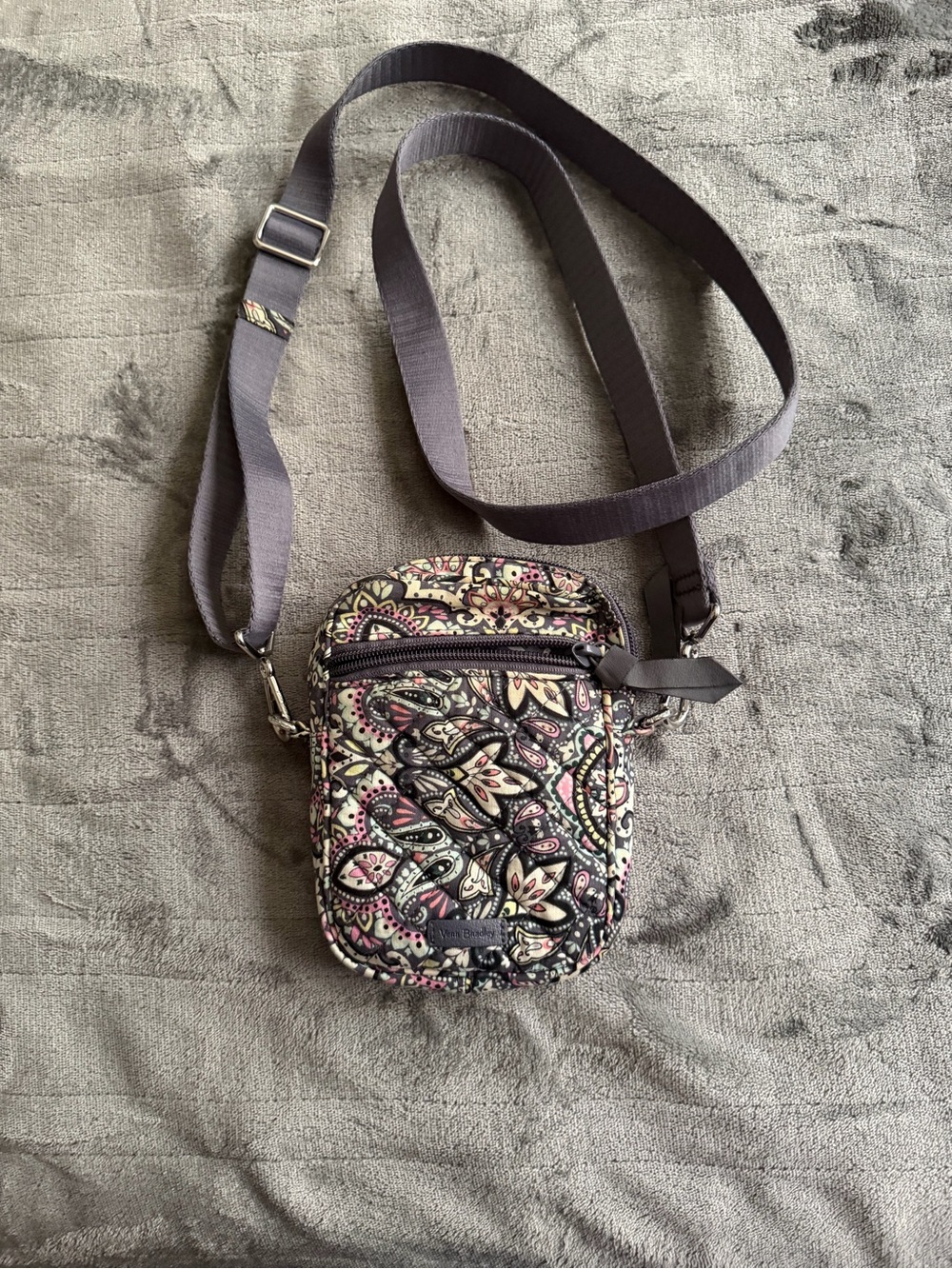 Vera Bradley Quilted Paisley Crossbody in Black, Pink, Cream, Green